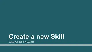 Create a new Skill Part - 12 Create custom Alexa skill using AWS Lambda function