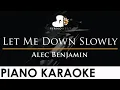 Download Lagu Alec Benjamin - Let Me Down Slowly - Piano Karaoke Instrumental Cover with Lyrics
