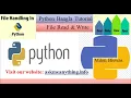 Python Bangla Tutorial 28 File Read Write