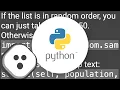 Select 50 items from list at random