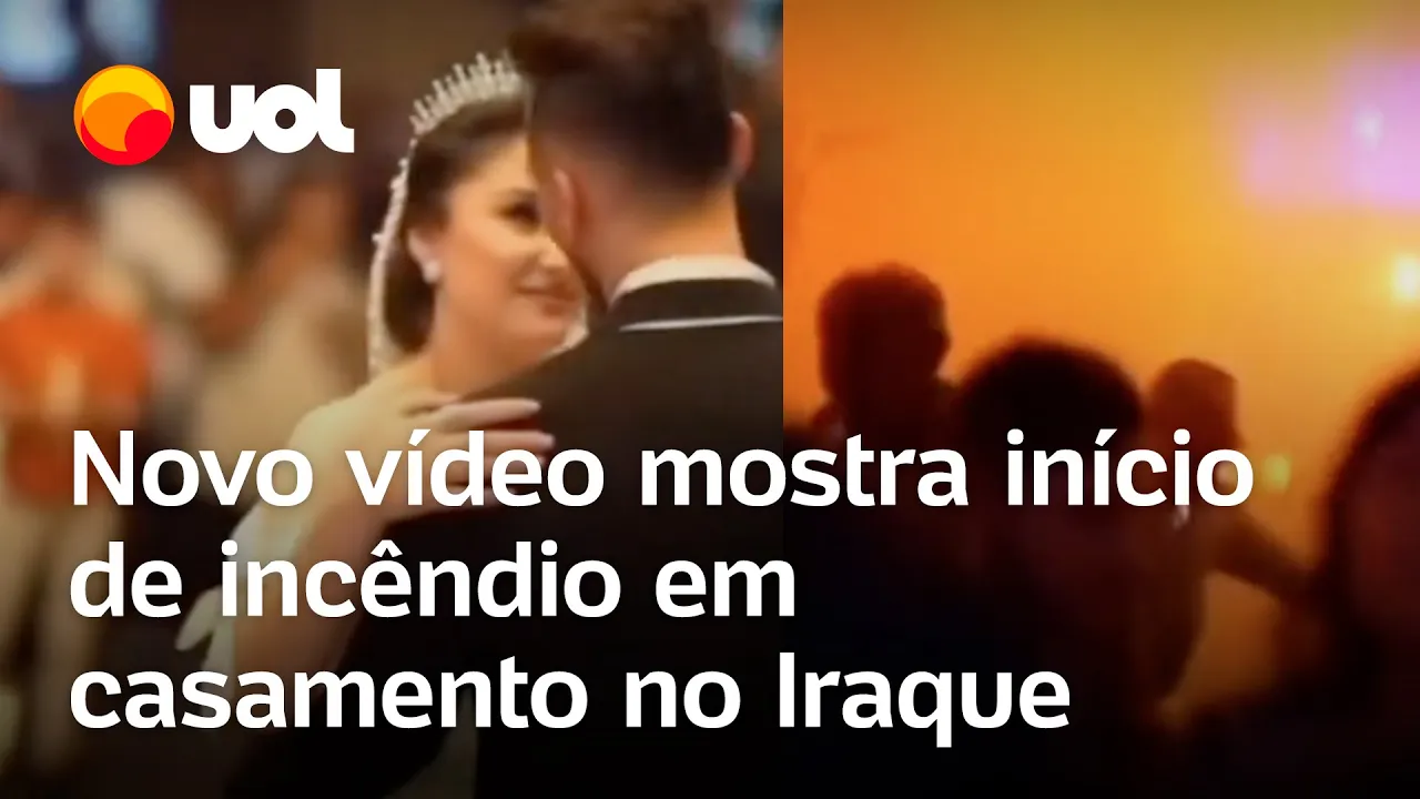 Incêndio em casamento no Iraque: Novas imagens mostram momento em que fogo começa