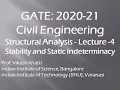 Structural Analysis Lec 4 Stability and Static Indeterminacy