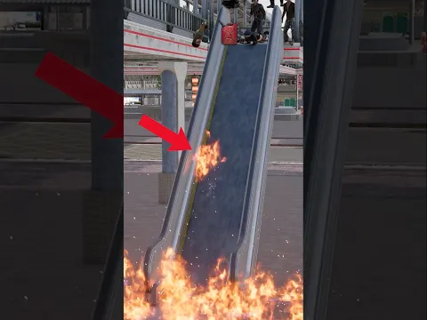 유저들도 몰랐던 에스컬레이터의 기능🔥Escalator Fire Challenge