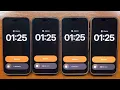 iPhone 14 Pro Max vs 15 Pro Max vs 16 Pro Max vs 17 Pro Max Timer \u0026 Alarm Clock Alerts Slide to Stop