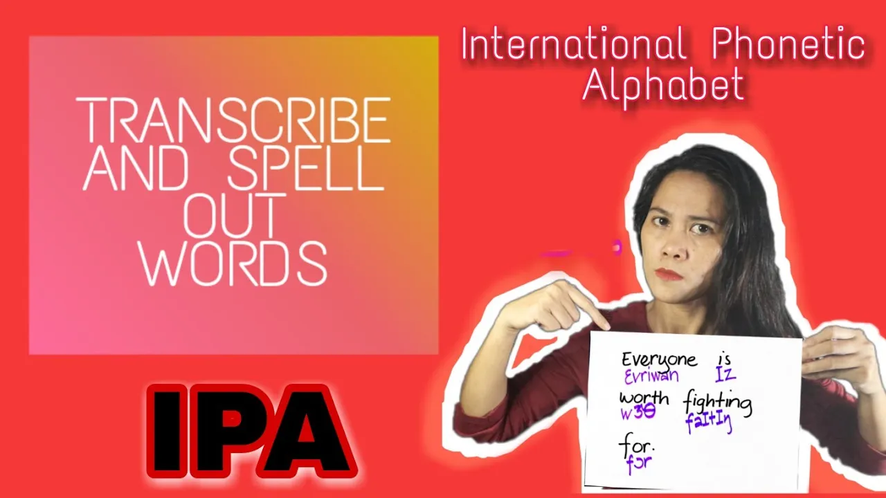 How to TRANSCRIBE WORDS TO IPA | IPA SOUNDS AND SYMBOLS | PHONETICS