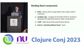 Modern Frontend on ClojureScript and React in 2023 by Yuri Khmelevsky