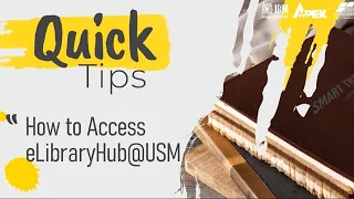 How to Access eLibraryHub USM