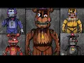 ASMR All FNAF Pizzeria Simulator Repair Animations Rockstar Animatronics Five Nights At Freddy s