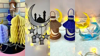 4 DIY Ramadan Crafts Ideas🌙🕌 Ramadan decorations❤️ #ramadancrafts #ramadanmubarak #craftastic 