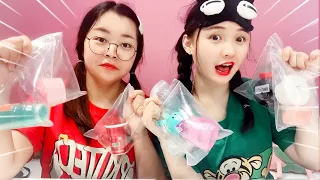 Download Blindfolded Guessing Slime Challenge, Sisters Prank Each Other, Who Is Winner | Funny Playshop MP3
