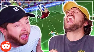 Reacting to HILARIOUS game glitches w wildcat