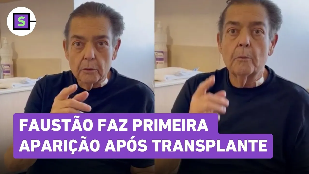 Faustão faz primeira aparição após transplante, se emociona e rebate conspirações de fura-fila
