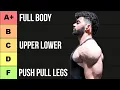 Lagu Ranking the BEST Workout Splits for Muscle Growth (Tier List)