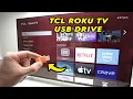 TCL Roku TV How to Connect and Use Your USB Drive movies photos music