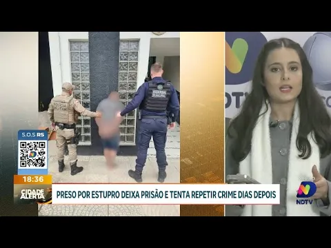 Homem solto após prisão por estupro tenta repetir o crime em Rio do Sul