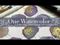 One Watercolor, Endless Magic: Abstract Sampler with Granulating Paint