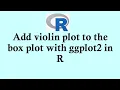 R programming tutorial Add a box plot inside a violin plot using ggplot2 in R