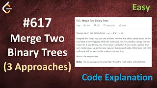 Merge Two Binary Trees Live Coding with Explanation Leetcode - 617
