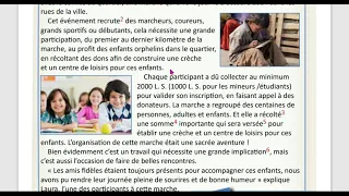الوحدة الاولى حادي عشر منهاج حديث استيعاب كتابي صفحة 12 مدام مها Compréhension écrite 