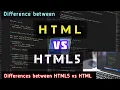 HTML VS HTML5 Difference between HTML5 vs HTML