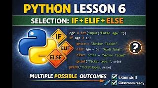 Python IF ELSE Explained GCSE 2026 Stop Losing Marks on Selection