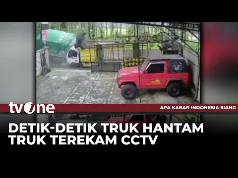 Dua Truk di Wonosobo Adu Banteng! Tiga Orang Alami Luka Serius
