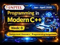 NPTEL Modern C Week 8 2026 Complete Assignment 8 Answers with Programming Questions