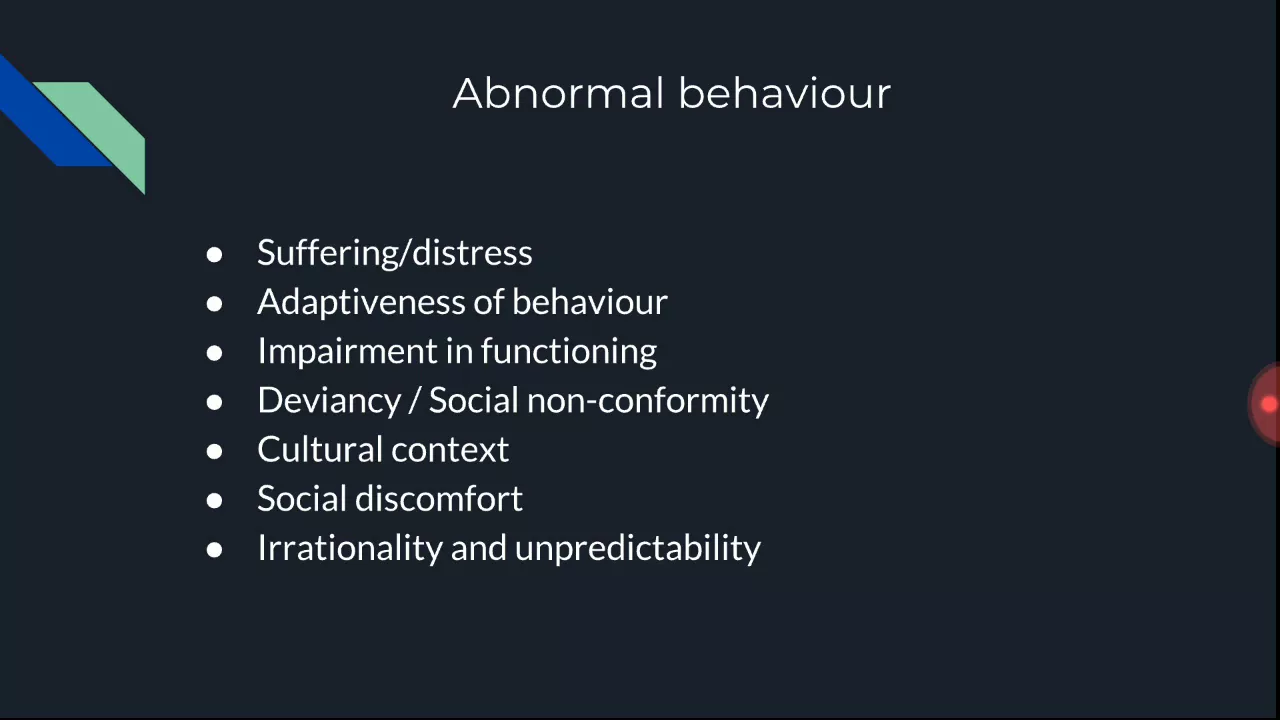 Introduction to Psychopathology