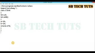 Method Return Value in JAVA Practical Explanation Call By Value JAVA Programming Telugu