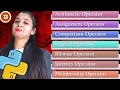 Python Operators - Arithmetic Logical Identity Relational Membership Assignment Class 11