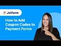 How to add coupon codes to payment forms