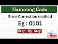 Hamming code Error Detection and correction Computer Network