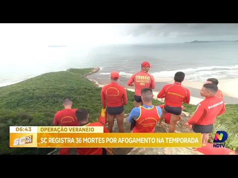 Santa Catarina registra 36 Mortes por afogamento na temporada de verão