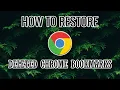 How To Restore DELETED GOOGLE CHROME BOOKMARKS 100 Works