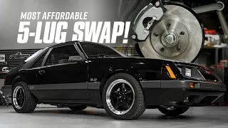 Affordable Fox Body 5-lug Swap 11 Brake Upgrade Wheel Fitment