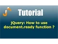 jQuery How to use document ready function