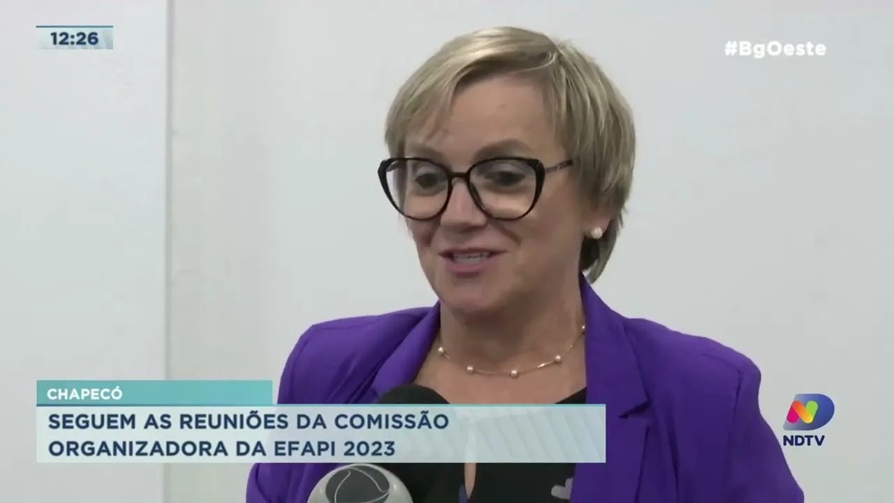 Seguem as reuniões da comissão organizadora da Efapi 2023