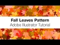 Adobe Illustrator Tutorial - Create a Fall Leaves Pattern Quickly using a Randomization Plugin