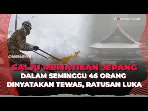 Salju Mematikan Terjang Jepang, 46 Tewas dan 558 Luka dalam Tiga Pekan