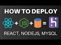 Deploying A React Express MySQL Website Tutorial