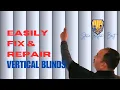How to Fix Stuck Vertical Blinds with only 2 fingers Quick Fix - Repair Crossed Vanes Slats