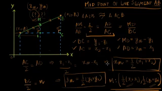 cartesian coordinates midpoint of a line segment