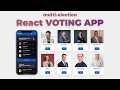 Responsive React JS Multi Election Voting App Design with Redux Toolkit Light-Dark Theme