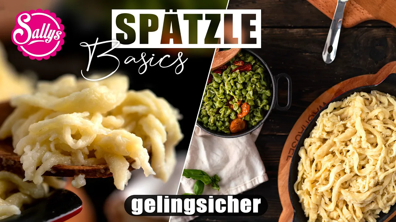 
          
          
          
            
            Spätzle Basics / Grundrezept / Sallys Welt
          
        . 