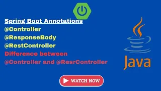 Spring Boot Tutorial Spring Boot Annotations Controller RestController ResponseBody