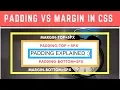Tip of the Day Differences Between Padding and Margin in Hindi Padding margin Border in CSS