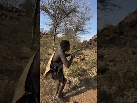 Chaba with a slingshot