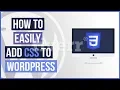 How To Easily add CSS To Your Wordpress Website No Experience With Yellow Pencil Plugin
