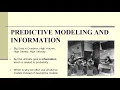 APM5-1 Predictive Modeling and Information
