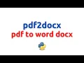 convert pdf to docx